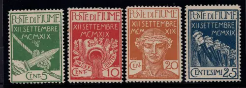 Fluss - Pro Legionari Nr. 127/130 Serie MNH