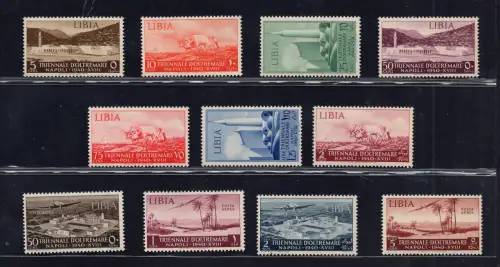 Libyen - Triennale d'Oltremare Nr. 164/170 + P.A. - MNH