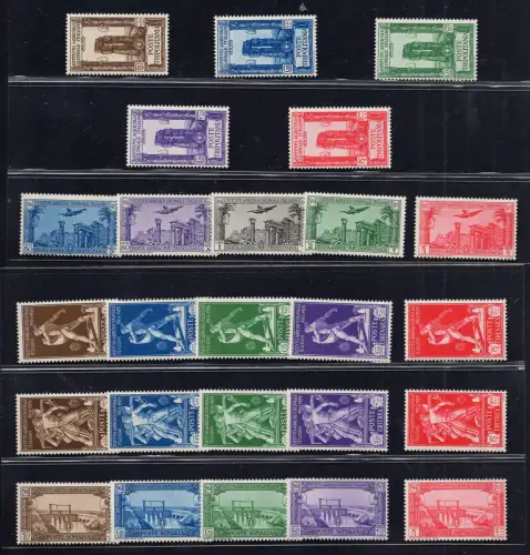 Kolonialreisen - 1930 Landwirtschaftliches Institut Serie 25 Werte - postfrisch