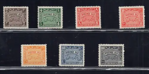 Kyrenaica Amm Autonoma Segnatasse n. 1/7 - MNH