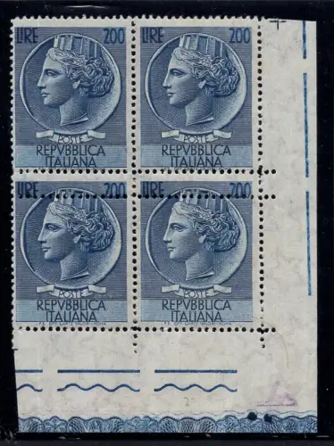 Syrakus Lire 200 Viertel Doppelzahnung Nr. 816/Iee - MNH