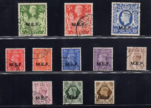 M.E.F. Englische Besetzung Nr. 6/16 komplette Serie