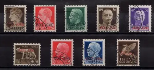 Isole Ionie n. 1/8 + Luftpost Nr. 1
