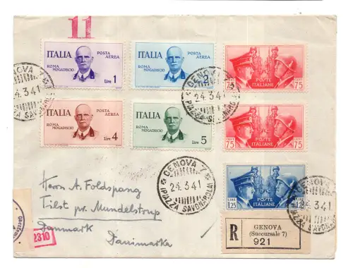 Rom Mogadischu und Waffenbruderschaft Umschlag Racc. für Dänemark