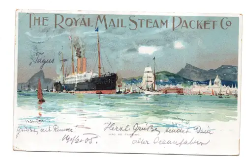 Barbados farbig gereist 1905