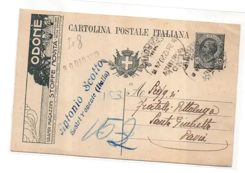 Werbepostkarte Kaufhäuser Odone Mill. 20