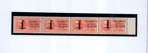 Espresso Lire 2,50 n. 22ha Auflage Verona Schrägaufdruck postfrisch