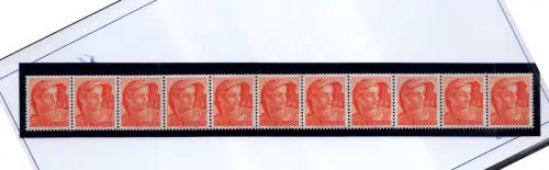 Michelangelo Streifen mit 11 Exemplaren Sternen I liegend - MNH