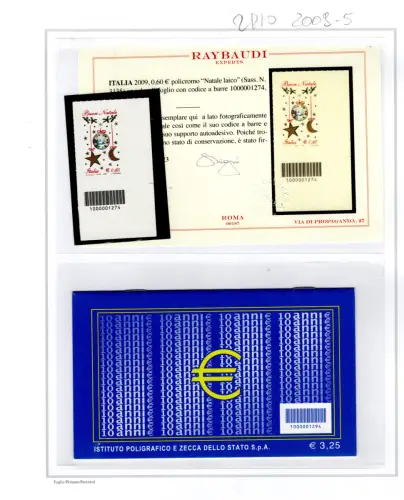 2009 kompletter Jahrgang Barcodes mit Zertifikat