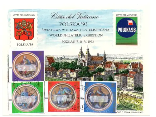 Automatik - Evangelisten die Serie mit Seidenfäden auf Papier gedruckt