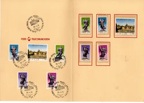 Vorläufer Folder 1975 - Anno Santo Annullo Roma Prati