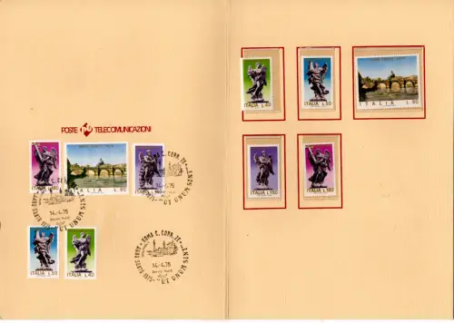 Precursore folder 1975 - Anno Santo annullo Roma Corrispondenze