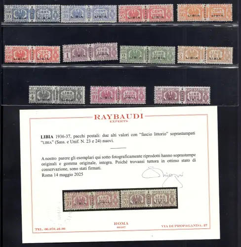 Libyen Postpakete Nr. 14/24 komplette Serie zertifiziert - MNH
