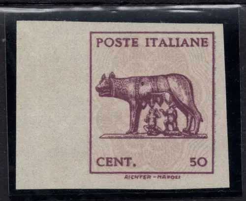 Kapitolinische Lupe ohne Wasserzeichen Nr. 515Ar ungezähnt b. von f.