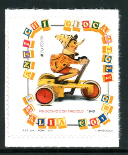 Europa 2015 Pinocchio Sorte mit verschobener Stanzung
