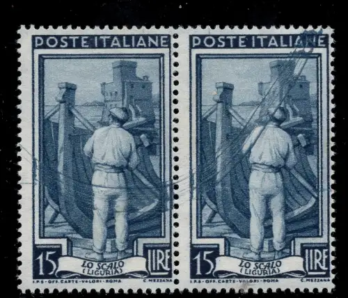 ARBEIT 15 L. Nr. 757 PAAR MIT DRUCKSTREIFEN