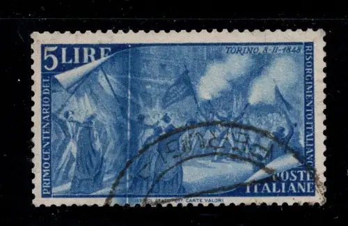 RISORGIMENTO 5 L. Nr. 582 MIT CHIRURGISCHEM SCHNITT