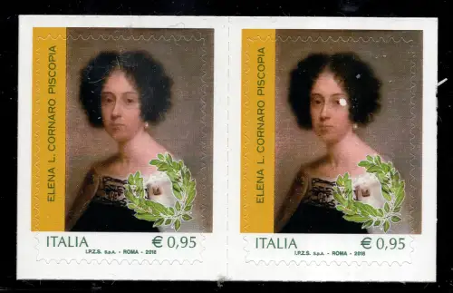 Elena Cornaro Piscopia mit weißem Fleck