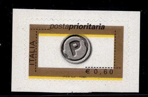 Priority Post 0,60 Euro ohne orange Aufdruck Nr. 2984Da