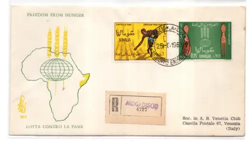 Unabhängiges Somalia - Lotta alla Fame FDC Venetia Club Nr. 32