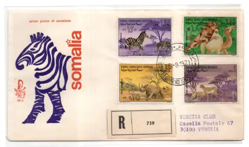 Unabhängiges Somalia - Wildtiere FDC Venetia Club Nr. 66