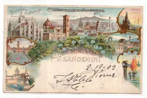 Acqua Minelare di Sangemini - Ricordo d'Italia