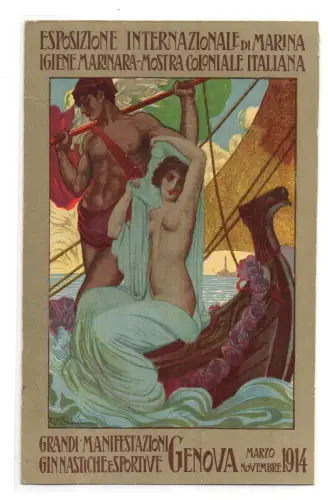 Ausstellung für Marine und Hygiene - Genua dis. Faini