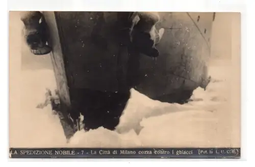 Flugzeug Italien - Edelspedition Postkarte Nr. 7 Stadt Mailand