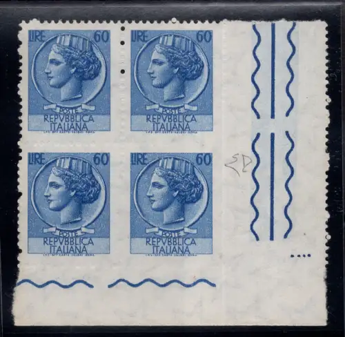 Syrakus Lire 60 Nr. 1078 Viertel ungelocht