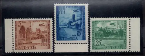Trieste B - U.P.U. Luftpost Nr. 17/19 Serie kpl. MNH