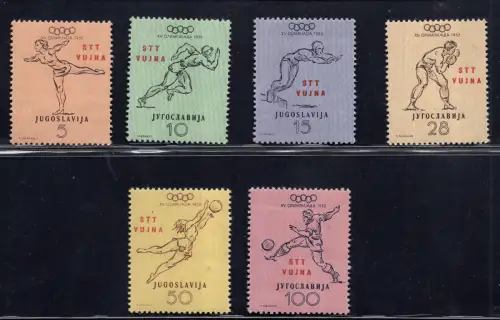 Triest B - Olympische Spiele Helinki Nr. 56/61 Serie kpl. MNH