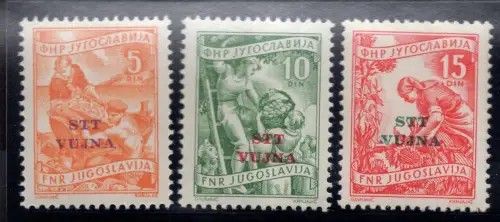 Triest B - Wirtschaft und Industrie Nr. 98/100 - MNH