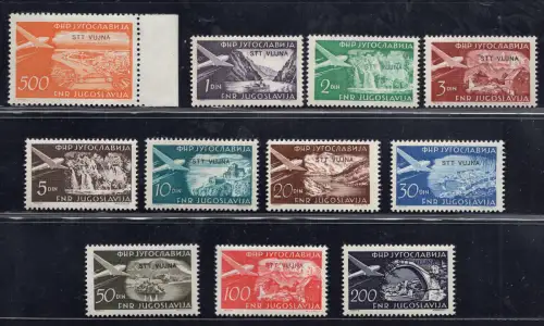 Triest B - Luftpost Nr. 21/31 komplette Serie - postfrisch