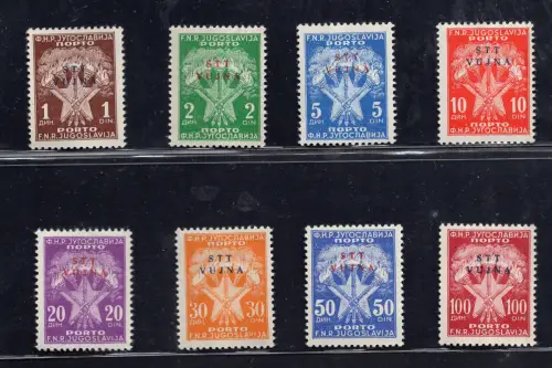 Triest B - Kleine Aufdruck-Steuermarken Nr. 11/18 - MNH