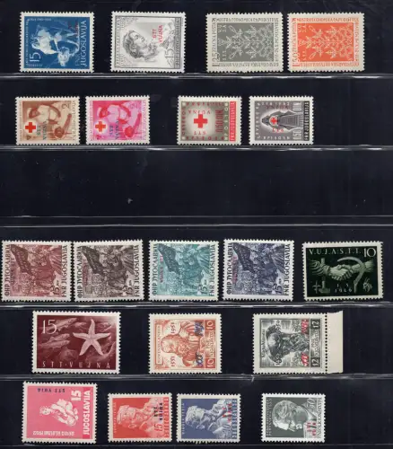 Triest B - Kleines Set in kompletten Serien - postfrisch