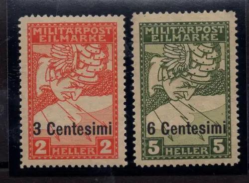 Friaul Venetien Occ. Österreichisch - Espress Gelbes Papier Nr. 1/2 - MNH