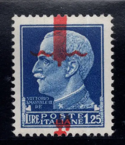 Fascetti Lire 1,25 Nr. 495phc Aufdruck zu Pferd (Turin) - MNH