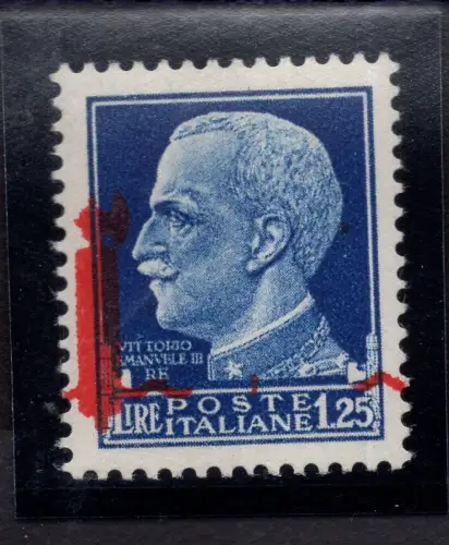 Fascetti Lire 1,25 Nr. 495pm Aufdruck zu Pferd (Turin) - MNH