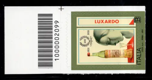 Luxardo verschobene Stanzung mit Barcode
