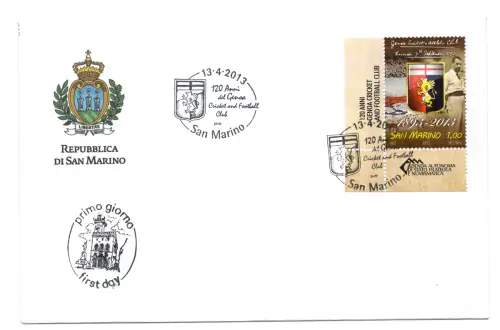 Jubiläum Genua - San Marino Fußball offizielle Absage