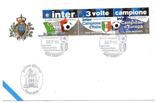 Inter 3x Champion 2010 - San Marino Fußball Offizielle Absage