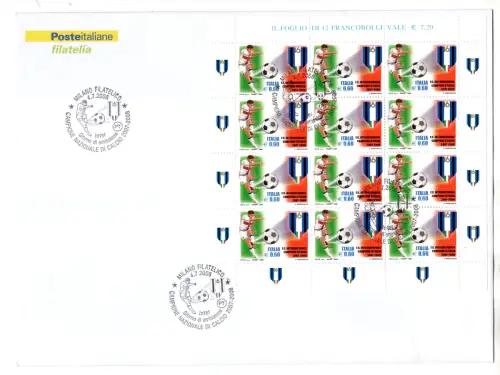 Inter Campione d'Italia 2008 - Fußball Offizielles Stornierungsblatt