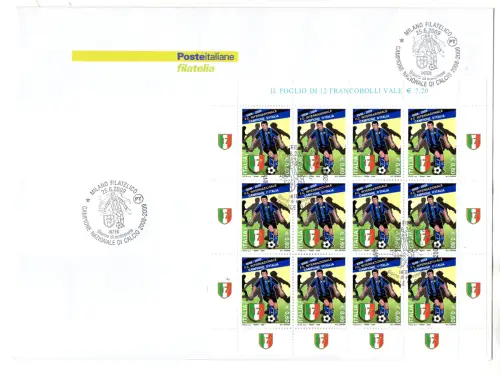 Inter Campione d'Italia 2009 - Fußball Offizielles Stornierungsblatt