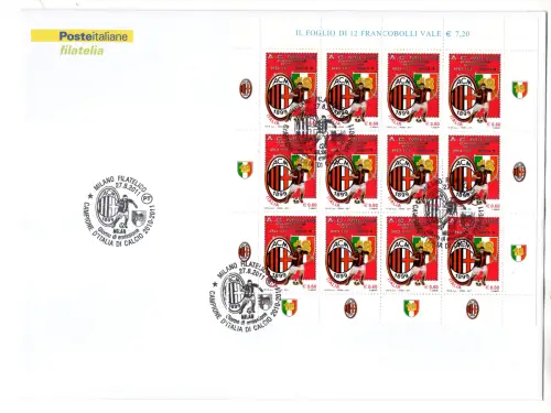 Milan Campione d'Italia 2011 - Fußball Offizielles Stornierungsblatt