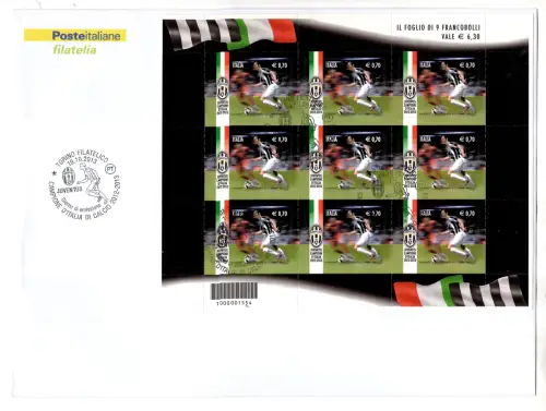 Juventus Italienischer Meister 2013 - Fußball Offizieller Stornierungsschein