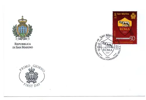 90. Jubiläum A.S.: Rom - San Marino Fußball offizielle Absage