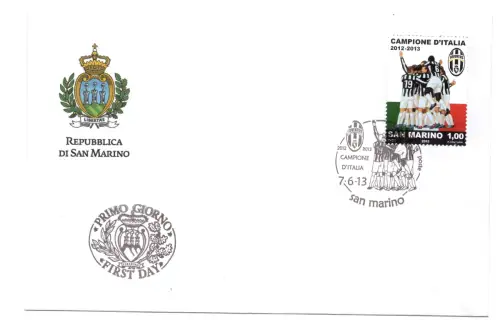 Juventus Champion 2013 San Marino Fußball Offizielle Absage
