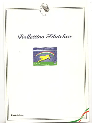 Italien Europameister 2020 - Offizielles Fußballbulletin nur 1500