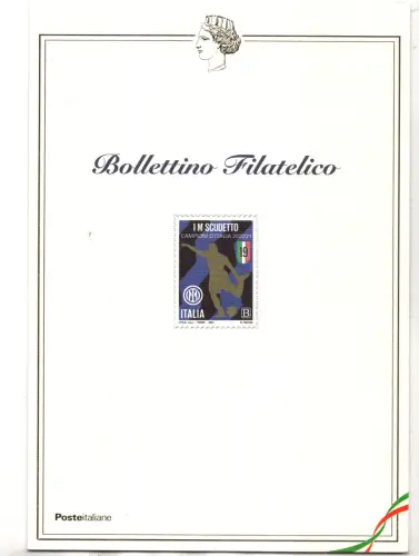 Inter Campione d'Italia 2021 - Offizielles Fußballbulletin nur 1500