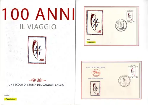 Ordner 100. Jubiläum des Fußballs von Cagliari
